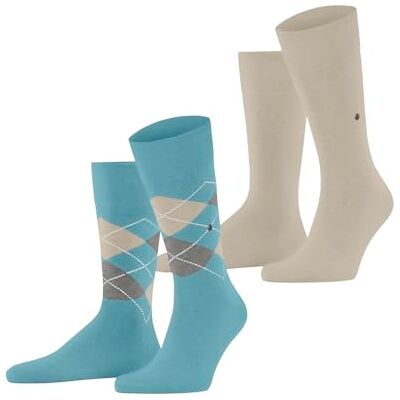 Burlington Everyday Argyle Mix Multipack M So cotone fantasia lot de 2 paires, Calzini Uomo, Blu Key Largo 6852, 40-46 Burlington Everyday Argyle Mix Multipack M So cotone fantasia lot de 2 paires, Calzini Uomo, Blu Key Largo 6852, 40-46