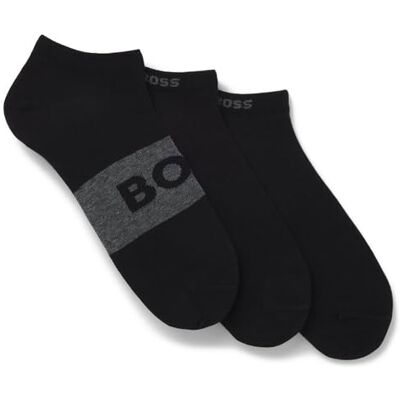 Boss Calzini da Uomo 3p As Logo CC 10272241 01, Nero 001, 43-46 Boss Calzini da Uomo 3p As Logo CC 10272241 01, Nero 001, 43-46