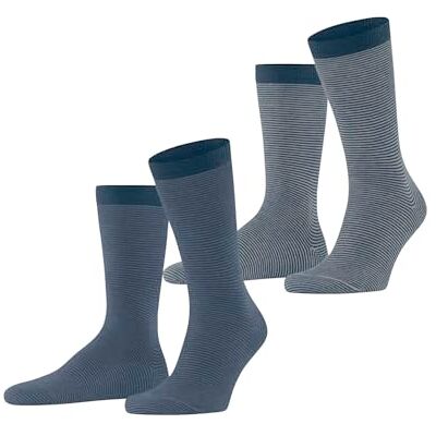 Esprit Allover Stripe Multipack M So cotone fantasia confezione di 2 paia, Calzini Uomo, Blu Blue Mix 0060, 39-42 Esprit Allover Stripe Multipack M So cotone fantasia confezione di 2 paia, Calzini Uomo, Blu Blue Mix 0060, 39-42