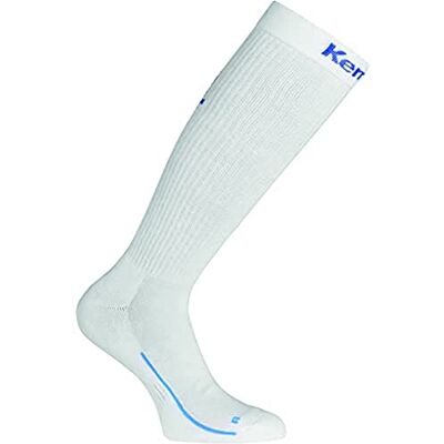 Kempa Bambini Calze Lunghe Pantaloni, Bambini, SOCKEN Lang, Bianco/Royal, 31-35 Kempa Bambini Calze Lunghe Pantaloni, Bambini, SOCKEN Lang, Bianco/Royal, 31-35