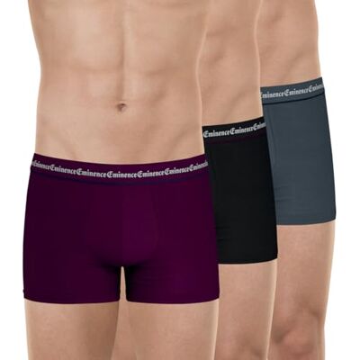 Eminence Business Le33 Biancheria Intima Uomo, Prugna Piping Nero/Nero Piping Prugna/Antracite Piping Nero, XXXL Eminence Business Le33 Biancheria Intima Uomo, Prugna Piping Nero/Nero Piping Prugna/Antracite Piping Nero, XXXL