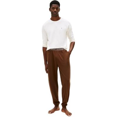 Tommy Hilfiger Uomo Set Pigiama Jersey Cuffed Cotone Tommy Hilfiger Uomo Set Pigiama Jersey Cuffed Cotone
