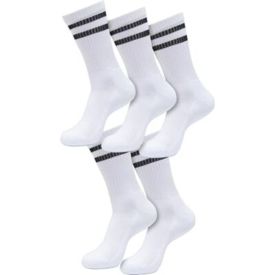 Urban Classics Unisex Double Stripe Socks 5-Pack Urban Classics Unisex Double Stripe Socks 5-Pack