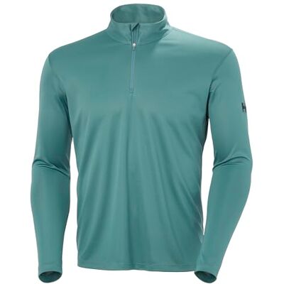 Helly Hansen Men's HH Tech 1/2 Zip 2.0, Green, L Helly Hansen Men's HH Tech 1/2 Zip 2.0, Green, L