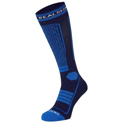 SEALSKINZ Northwold Calze termiche da sci, lunghezza al ginocchio, taglia M, colore: Blu, Blu, M SEALSKINZ Northwold Calze termiche da sci, lunghezza al ginocchio, taglia M, colore: Blu, Blu, M