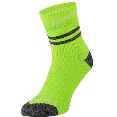 SEALSKINZ Mautby Calzini impermeabili alla caviglia con Hydrostop, colore giallo fluo, taglia M, Giallo fluo, M SEALSKINZ Mautby Calzini impermeabili alla caviglia con Hydrostop, colore giallo fluo, taglia M, Giallo fluo, M