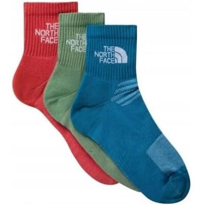 The North Face Unisex Multi Sport Cush Quarter 3P Calzini Dusk Blue/Slate Moss/Ma XS The North Face Unisex Multi Sport Cush Quarter 3P Calzini Dusk Blue/Slate Moss/Ma XS