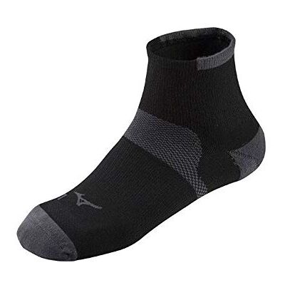 Mizuno Drylite Race Low Sock(Pack 6) T: L Color: Black/Dark Grey Mizuno Drylite Race Low Sock(Pack 6) T: L Color: Black/Dark Grey