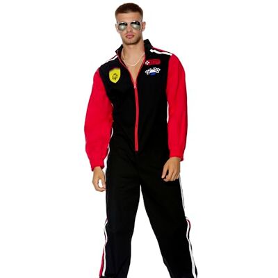 Forplay Fuel Up Men's Racer Costume, Black, X-Large Forplay Fuel Up Men's Racer Costume, Black, X-Large