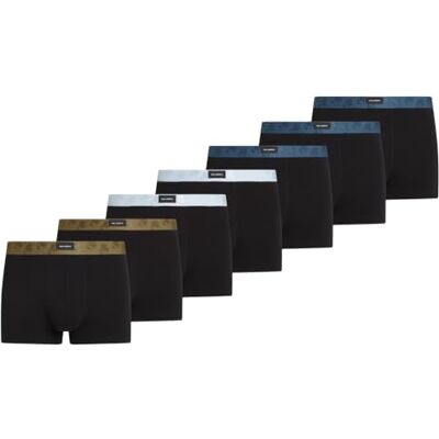 Lagerfeld Uomo Kameo Logo Trunk Set (7 Pack) Midnight/Clear Sky/Olive S Lagerfeld Uomo Kameo Logo Trunk Set (7 Pack) Midnight/Clear Sky/Olive S