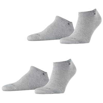 Burlington Everyday Sneaker Multipack M Sn cotone bassi tinta unita lot de 2 paires, Calzini corti Uomo, Grigio Light Grey 3400, 40-46 Burlington Everyday Sneaker Multipack M Sn cotone bassi tinta unita lot de 2 paires, Calzini corti Uomo, Grigio Light Grey 3400, 40-46