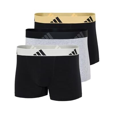 Adidas Trunk (3 Pezzi) Cotone Active Flex Biancheria Intima Confortevole, Abbinato 1, XXL Adidas Trunk (3 Pezzi) Cotone Active Flex Biancheria Intima Confortevole, Abbinato 1, XXL