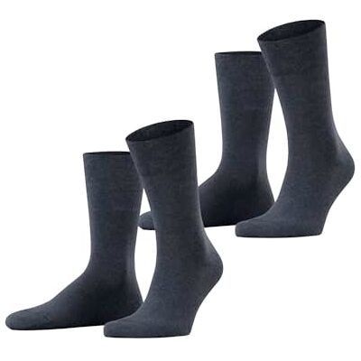 Esprit Basic Easy 2-Pack M So cotone tinta unita confezione di 2 paia, Calzini Uomo, Blu Navy Melange 6127, 43-46 Esprit Basic Easy 2-Pack M So cotone tinta unita confezione di 2 paia, Calzini Uomo, Blu Navy Melange 6127, 43-46