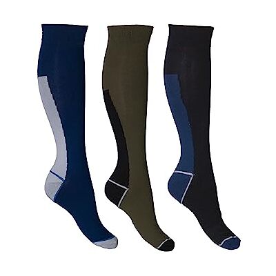 HKM Mateo Calze al Ginocchio, Oliva/Blu Scuro, 43-46 Uomo HKM Mateo Calze al Ginocchio, Oliva/Blu Scuro, 43-46 Uomo