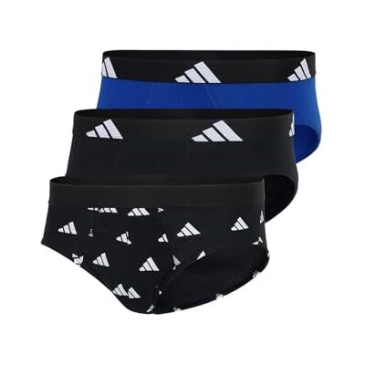 Adidas Herren Unterwäsche Slip 3er Pack Brief (3pk) Active Flex Cotton Intimo Uomo (Pacco da 3) Adidas Herren Unterwäsche Slip 3er Pack Brief (3pk) Active Flex Cotton Intimo Uomo (Pacco da 3)