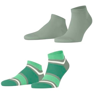 Esprit Bold Stripes Multipack M Sn cotone bassi fantasia confezione di 2 paia, Calzini corti Uomo, Verde Frosty Grey 7180, 43-46 Esprit Bold Stripes Multipack M Sn cotone bassi fantasia confezione di 2 paia, Calzini corti Uomo, Verde Frosty Grey 7180, 43-46