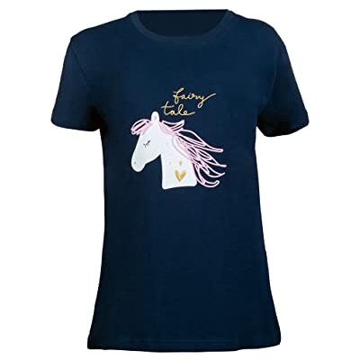 HKM Classico Maglietta, Blu Scuro, 164 Unisex-Adulto HKM Classico Maglietta, Blu Scuro, 164 Unisex-Adulto