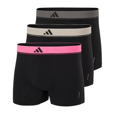 Adidas Trunk (3pk) -Active Micro Flex Eco-Bequeme Unterwäsche Pantaloncini, Assorted_, M Uomo Adidas Trunk (3pk) -Active Micro Flex Eco-Bequeme Unterwäsche Pantaloncini, Assorted_, M Uomo