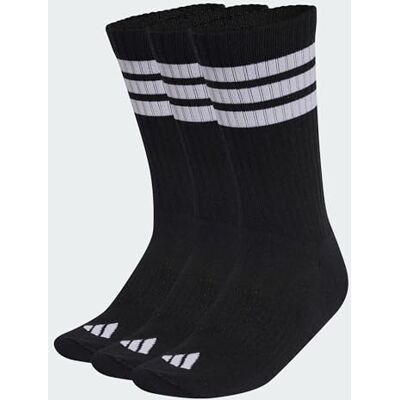 Adidas Unisex Adulto 3Stripes Cushioned Sportswear Crew Socks 3 Pair Pack, black/white/white, 42-45 Adidas Unisex Adulto 3Stripes Cushioned Sportswear Crew Socks 3 Pair Pack, black/white/white, 42-45