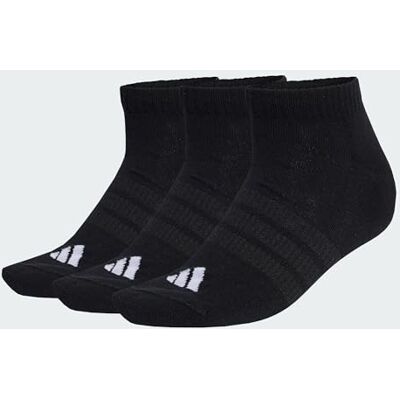 Adidas Unisex Adulto Cushioned Essentials Low Cut Socks 3 Pair Pack, black/black/white, 37-40 Adidas Unisex Adulto Cushioned Essentials Low Cut Socks 3 Pair Pack, black/black/white, 37-40