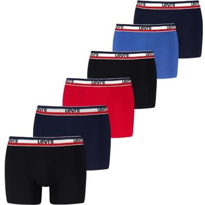 Levis Repeat Sportswear Logo Boxer (Pacco da 6) Uomo Levis Repeat Sportswear Logo Boxer (Pacco da 6) Uomo