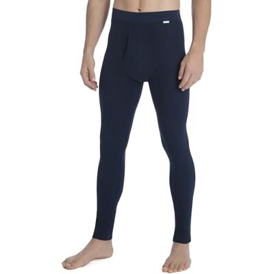 Calida Mutanda lunga uomo con apertura in 100% cotone , 5/L, BLU Calida Mutanda lunga uomo con apertura in 100% cotone , 5/L, BLU