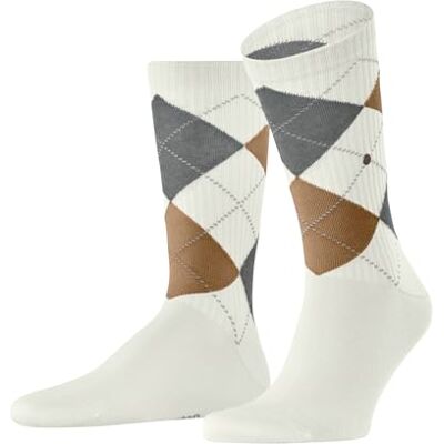 Burlington Rib Court M So cotone tinta unita 1 paire, Calzini Uomo, Bianco Off-White 2040, 40-46 Burlington Rib Court M So cotone tinta unita 1 paire, Calzini Uomo, Bianco Off-White 2040, 40-46