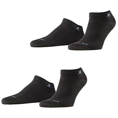 Burlington Everyday Sneaker Multipack M Sn cotone bassi tinta unita confezione di 2 paia, Calzini corti Uomo, Nero Black 3000, 40-46 Burlington Everyday Sneaker Multipack M Sn cotone bassi tinta unita confezione di 2 paia, Calzini corti Uomo, Nero Black 3000, 40-46