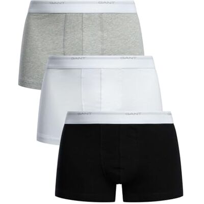Gant Core Trunk Biancheria Intima da Uomo, Confezione da 3, Colore: Nero/Bianco, Nero/Bianco, Taglia Unica Gant Core Trunk Biancheria Intima da Uomo, Confezione da 3, Colore: Nero/Bianco, Nero/Bianco, Taglia Unica