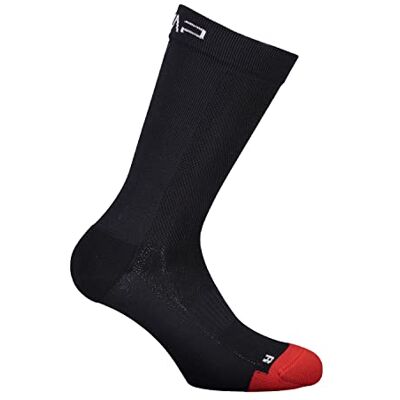 CMP Calzini da bike da uomo, Nero-Fire, 46/48 CMP Calzini da bike da uomo, Nero-Fire, 46/48
