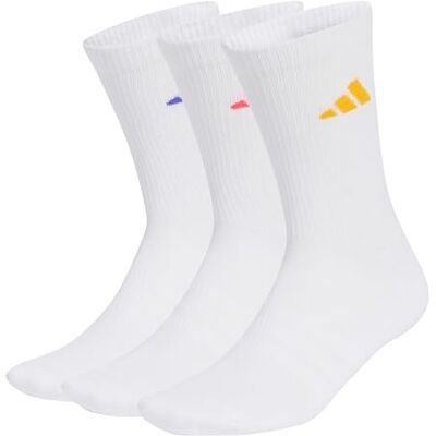 Adidas Unisex Adulto Cushioned Sportswear Crew Socks 3 Pair Pack Socks, white/Solar Purple/crew yellow/Pure Turbo, XS Adidas Unisex Adulto Cushioned Sportswear Crew Socks 3 Pair Pack Socks, white/Solar Purple/crew yellow/Pure Turbo, XS