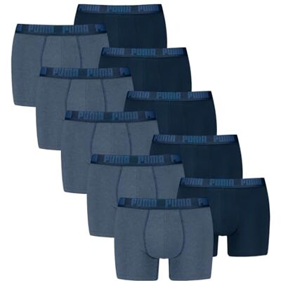 Puma Everyday Basic Boxer 2p, Biancheria Intima Uomo, Denim New, L Puma Everyday Basic Boxer 2p, Biancheria Intima Uomo, Denim New, L