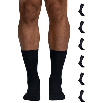 POMPEA Scozia Calzini, Blu (Navy 1556), 44/45 (Taglia Produttore:12/12.5) (Pacco da 6) Uomo POMPEA Scozia Calzini, Blu (Navy 1556), 44/45 (Taglia Produttore:12/12.5) (Pacco da 6) Uomo
