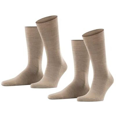 Esprit Basic Wool Multipack M So lana cotone tinta unita confezione di 2 paia, Calzini Uomo, Marrone Nutmeg Melange 5410, 39-42 Esprit Basic Wool Multipack M So lana cotone tinta unita confezione di 2 paia, Calzini Uomo, Marrone Nutmeg Melange 5410, 39-42