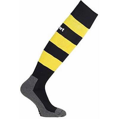 Uhlsport Team PRO Essential Stripe Socken, Calze da Uomo, Nero/Giallo Limone, 37-40 Uhlsport Team PRO Essential Stripe Socken, Calze da Uomo, Nero/Giallo Limone, 37-40