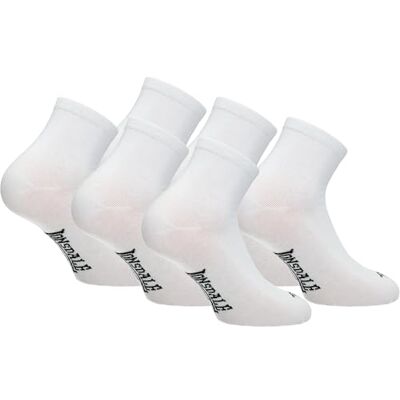 Lonsdale 6 Paia Calzini Corti Uomo Donna Calzini Sportivi Quarter Lunghezza Sopra la Caviglia Cotone Traspirante Lonsdale 6 Paia Calzini Corti Uomo Donna Calzini Sportivi Quarter Lunghezza Sopra la Caviglia Cotone Traspirante
