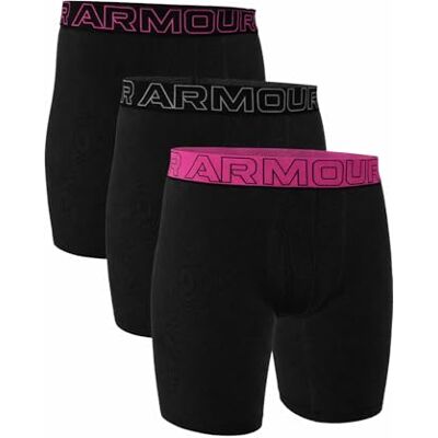 Under Armour Confezione da 3 Boxer da Uomo in Cotone Performance, Gamba da 15 cm – Traspiranti, assorbono Il Sudore, Morbidi, Comfort Tutto Il Giorno, XXL, Nero/Marine OD Under Armour Confezione da 3 Boxer da Uomo in Cotone Performance, Gamba da 15 cm – Traspiranti, assorbono Il Sudore, Morbidi, Comfort Tutto Il Giorno, XXL, Nero/Marine OD