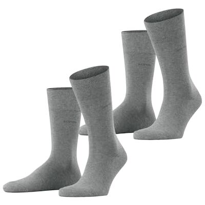 Esprit Basic Easy 2-Pack M So cotone tinta unita confezione di 2 paia, Calzini Uomo, Grigio Light Grey Melange 3390, 43-46 Esprit Basic Easy 2-Pack M So cotone tinta unita confezione di 2 paia, Calzini Uomo, Grigio Light Grey Melange 3390, 43-46