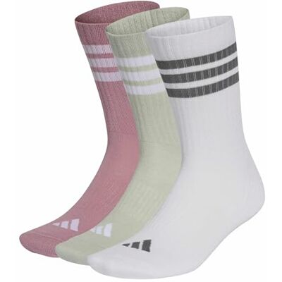 Adidas Unisex Adulto 3Stripes Cushioned Sportswear Crew Socks 3 Pair Pack Socks, magic mauve/white/halo green/grey four, XS Adidas Unisex Adulto 3Stripes Cushioned Sportswear Crew Socks 3 Pair Pack Socks, magic mauve/white/halo green/grey four, XS