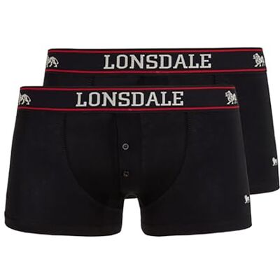 Lonsdale London Oakworth Uomo Boxer Nero 95% Cotone, 5% Spandex Regular Lonsdale London Oakworth Uomo Boxer Nero 95% Cotone, 5% Spandex Regular