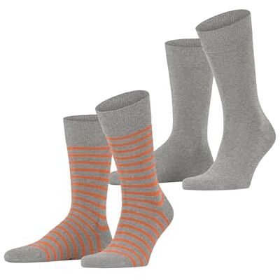 Esprit Fine Stripe Multipack M So cotone fantasia confezione di 2 paia, Calzini Uomo, Grigio Light Grey 3410, 43-46 Esprit Fine Stripe Multipack M So cotone fantasia confezione di 2 paia, Calzini Uomo, Grigio Light Grey 3410, 43-46