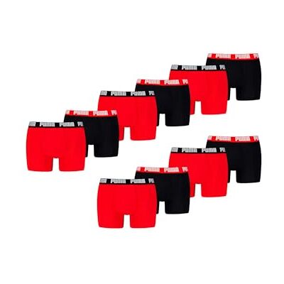 Puma Everyday Basic Boxer 2p, Biancheria Intima Uomo, Red/Black New, XL Puma Everyday Basic Boxer 2p, Biancheria Intima Uomo, Red/Black New, XL