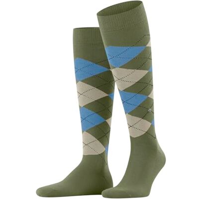 Burlington King M Kh cotone al ginocchio fantasia 1 paire, Calzini lunghi Uomo, Verde Salvia 7472, 40-46 Burlington King M Kh cotone al ginocchio fantasia 1 paire, Calzini lunghi Uomo, Verde Salvia 7472, 40-46