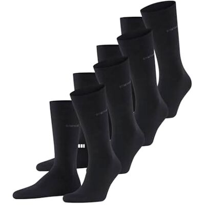 Esprit Solid M So cotone tinta unita confezione multipla, Calzini Uomo, Nero Black 3000, 40-46 Esprit Solid M So cotone tinta unita confezione multipla, Calzini Uomo, Nero Black 3000, 40-46