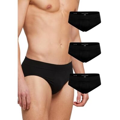 POMPEA 3 Paia Slip Uomo in Morbida Microfibra, Mutande Uomo Senza Cuciture Elasticizzate POMPEA 3 Paia Slip Uomo in Morbida Microfibra, Mutande Uomo Senza Cuciture Elasticizzate