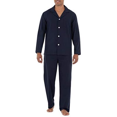 Fruit of the Loom Long Sleeve Broadcloth Pajama Set Pigiama, Marina Militare, L Uomo Fruit of the Loom Long Sleeve Broadcloth Pajama Set Pigiama, Marina Militare, L Uomo