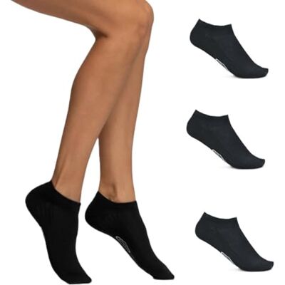 POMPEA Pack 6 Paia Fantasmini Uomo Blu Nero Bianco Cotone POMPEA Pack 6 Paia Fantasmini Uomo Blu Nero Bianco Cotone