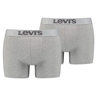 Levis Boxer, Boxer Uomo, Grigio (Mid Grey Melange), S Levis Boxer, Boxer Uomo, Grigio (Mid Grey Melange), S