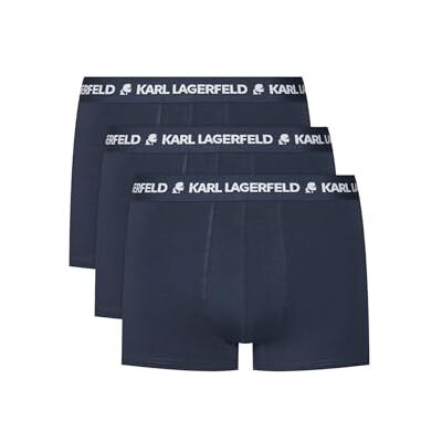 Lagerfeld Uomo Logo Trunk Set (3 Pack) Navy L Lagerfeld Uomo Logo Trunk Set (3 Pack) Navy L