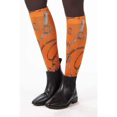 HKM Allure Calze, Marrone Scuro, Taglia Unica Unisex-Adulto HKM Allure Calze, Marrone Scuro, Taglia Unica Unisex-Adulto